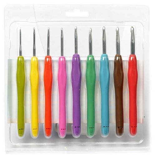Набор алюминиевых крючков Maxwell Colors с эргономичной ручкой (2.0-6.0мм)