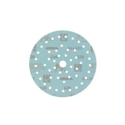 Шлифовальный диск на плёночной основе Mirka GALAXY 150мм Multifit (50 отверстий), зерно Р120 (упак. 5штук)