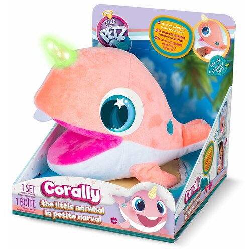 Игрушка интерактивная IMC Toys Club Petz Нарвал Corally 92136 игрушка мягкая imc toys нарвал corally 92136