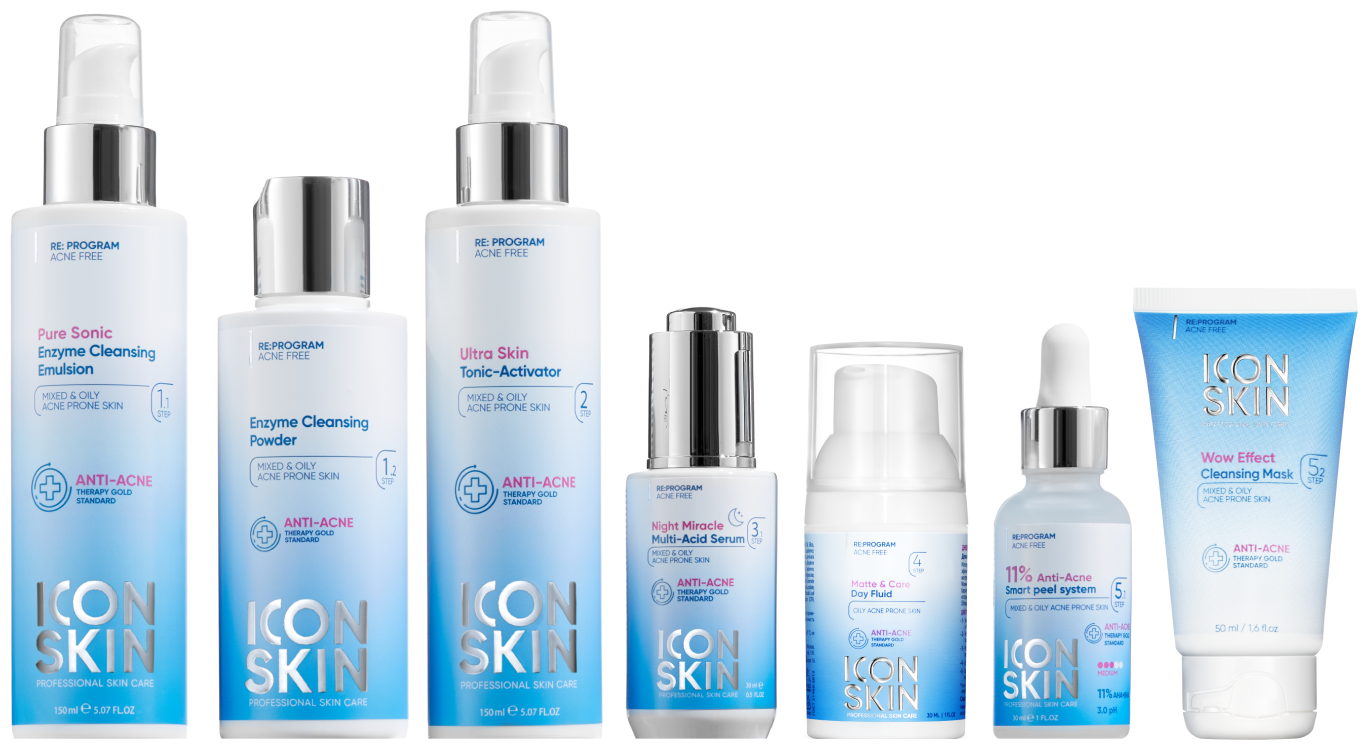 Icon Skin Набор №3 Совершенная кожа 360° для лечения акне тяжелой степени