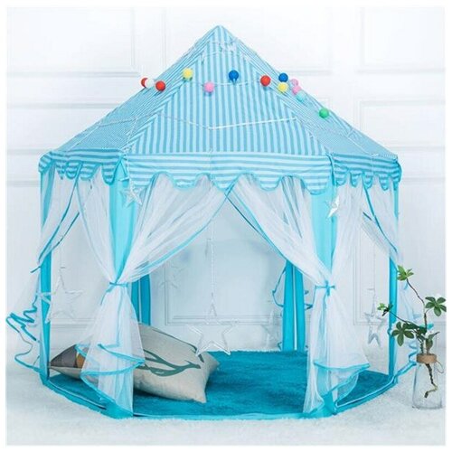 Шатер принцессы голубой, игровой домик шатер, игровая палатка