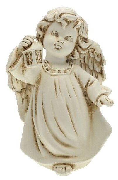 Фигура декоративная Ангел с фонариком (цвет антик) 11*8*15 cм KSMR-626428/A030