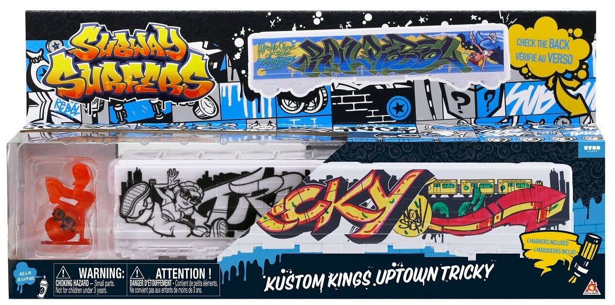 Subway Surfers Игровой набор Трики с граффити и маркерами 38474