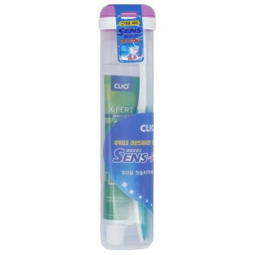 Купить CLIO Набор дорожный зубная щетка (мягкая щетина) + зубная паста Toothbrush+Toothpaste, 1шт, Зубная паста
