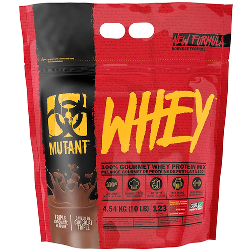 тройной шоколад mutant whey 908 г 2lb банка Протеин Mutant Whey, 4540 гр., тройной шоколад