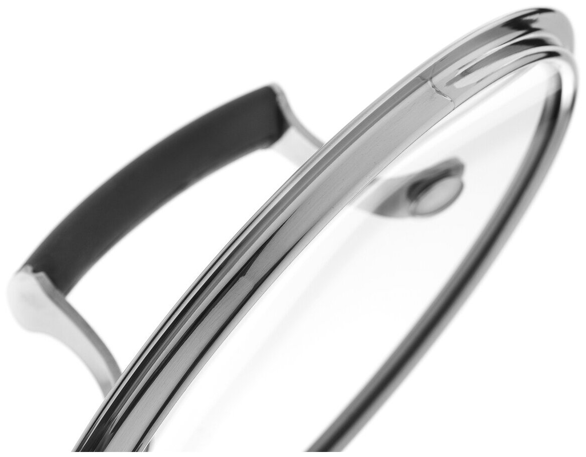 Ковш нержавеющая сталь, 1.9 л, крышка стекло, ручка нержавеющая сталь, индукция, Vensal, Nouve Accord, VS1514 - фотография № 5
