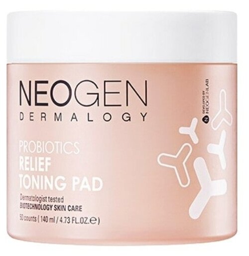 Восстанавливающие пэды с пробиотиками | Neogen Probiotics Relief Toning Pad 140ml (50шт)