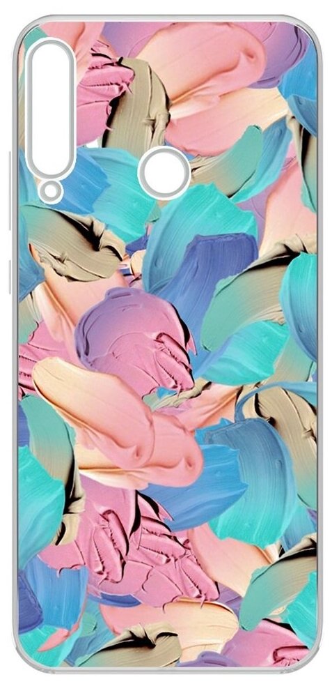 Чехол-накладка Krutoff Clear Case Абстракт краска для Huawei P40 Lite E/Y7p/Honor 9C