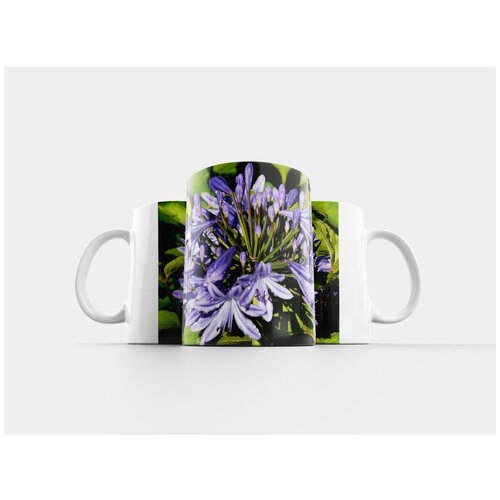 фото Кружка "декоративная лилия, цветок, синий" 320 мл lotsprints