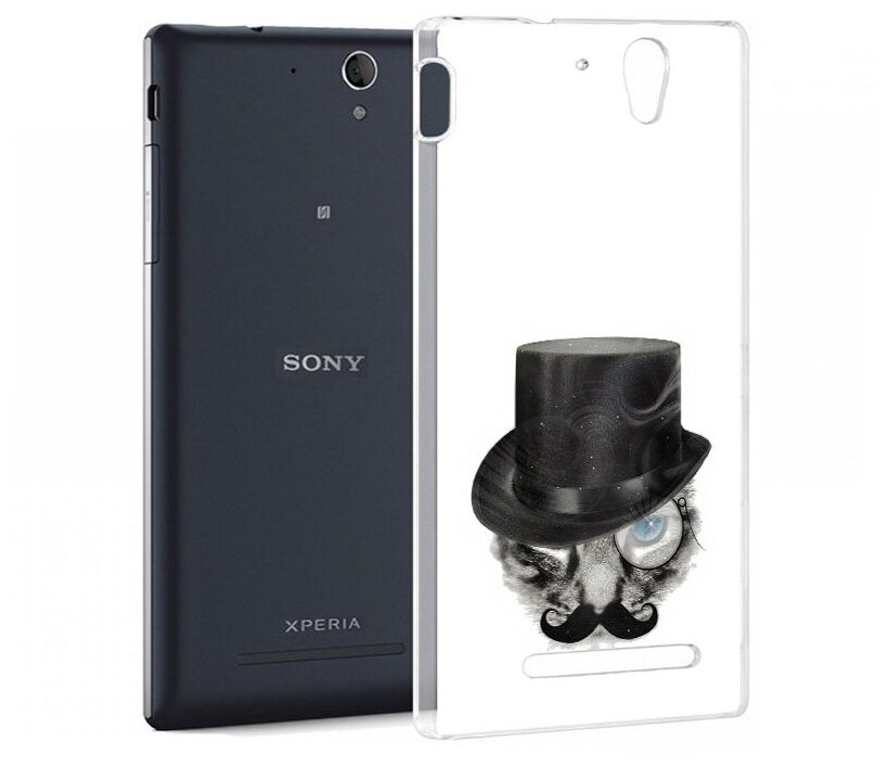 Чехол задняя-панель-накладка-бампер MyPads интелегентный кот для Sony Xperia C5 Ultra/C5 Ultra Dual противоударный