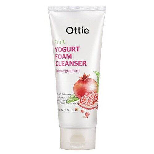 Йогуртовая пенка для умывания с экстрактом граната Ottie Fruit Yogurt Foam Cleanser-Pomegranate