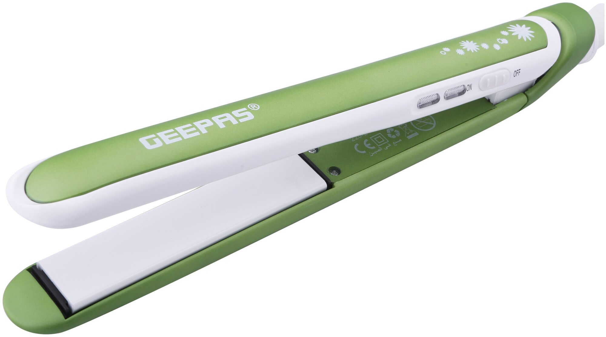 Выпрямитель для волос керамический GEEPAS GH8664, зеленый - фотография № 6