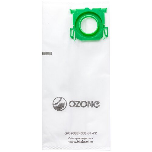 OZONE M-56/56S Синтетические мешки-пылесборники, белый, 4 шт. мешки пылесборники ozone синтетические 12 шт для mafell интерскол aeg и др