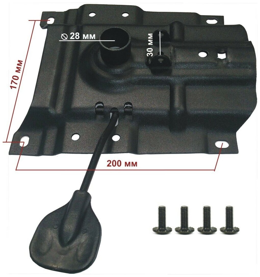 Механизм Фристайл для офисного кресла (пиастра) с ушками 170х200мм с крепежом