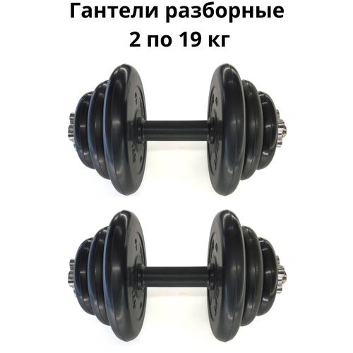 фото Гантели разборные 2 шт. по 19 кг mb barbell