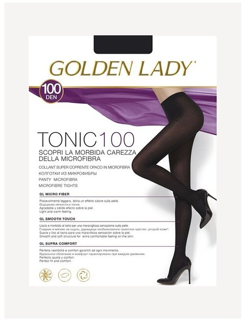 Колготки  Golden Lady Tonic, 100 den, размер 3, черный