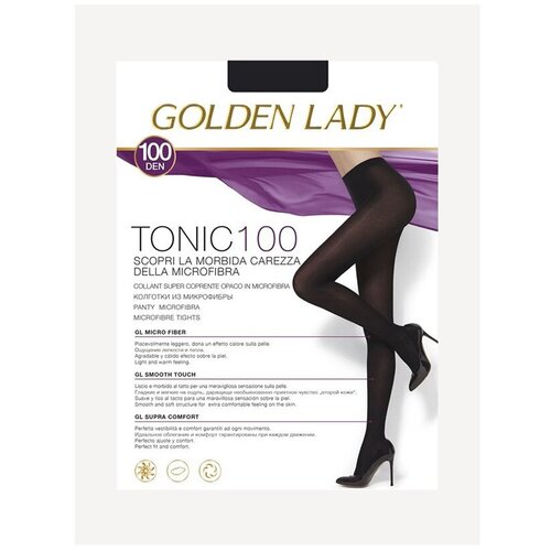 Колготки теплые Golden Lady Tonic 100, размер II, nero (чёрный)