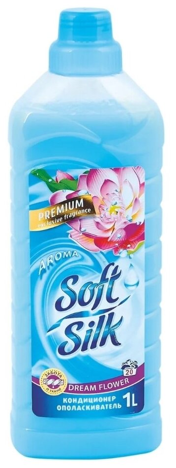 Фабрика Ромакс "Soft silk" Ополаскиватель для тканей "Dream flower" 1л (Фабрика Ромакс)