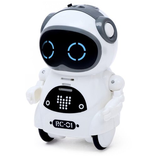 IQ Робот-игрушка интерактивный IQ BOT ВИЛЛИ, танцует, функция повторения, световые и звуковые эффекты, русское озвучивание, для детей beboy робот интерактивный повторюшка измеряет температуру выполняет команды