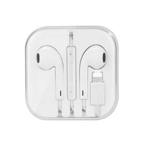 Наушники Hoco L7 проводные вкладыши микрофон Lightning 12 м белые 110800₽