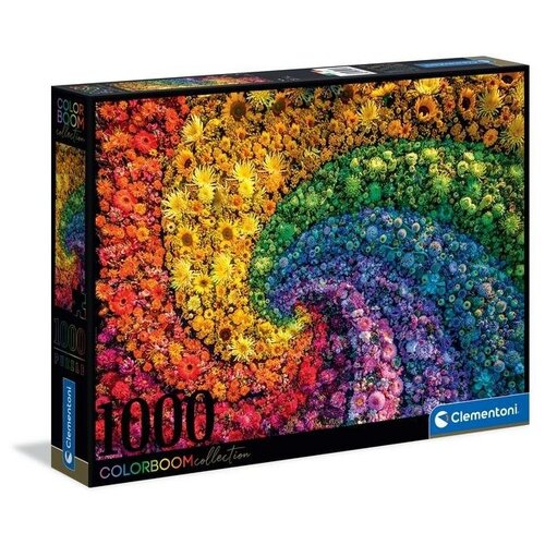 Пазл Clementoni 1000 деталей: Цветочный вихрь (Color Boom collection)
