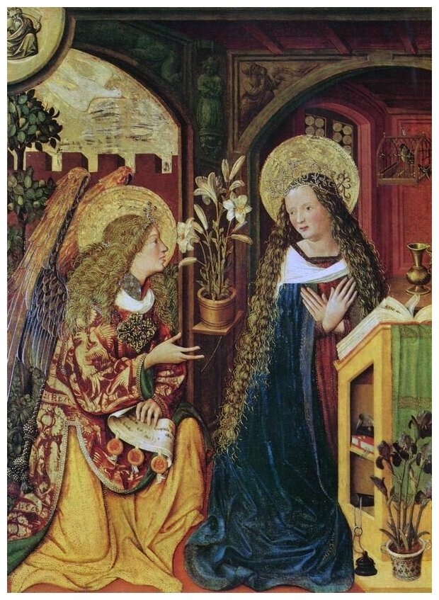 Репродукция на холсте Благовещение Марии (Verkundigung an Maria) Виварини Бартоломео 50см. x 69см.