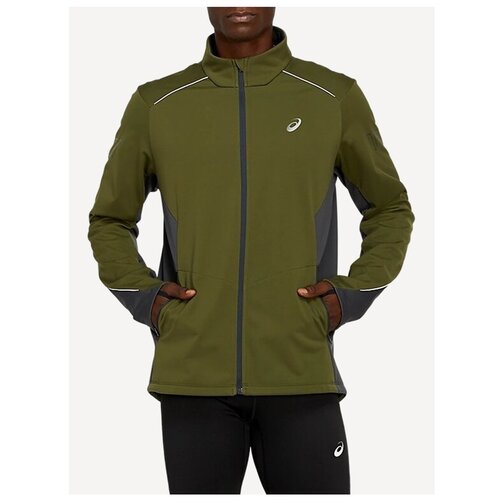 Куртка беговая Asics 2020-21 Lite-show winter jacket Smog Green/Graphite Grey (US:S)