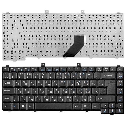 Клавиатура для ноутбука Acer Aspire 3100 3650 3690 5100 5110 5680 9110 Series Г-образный Enter Черная без рамки PN MP-04653U4-6983 988₽