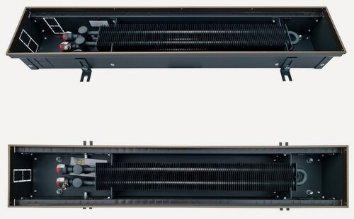 Изображение товара Внутрипольный конвектор Techno Power KVZ 150-105-1400/Б с естественной конвекцией, окантовка цвет бронза, без решетки