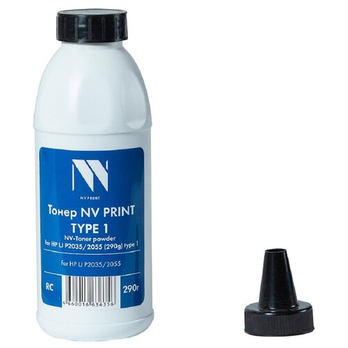 Тонер NV Print NV-HP LJ P2035(290г) type1, черный тонер nv print nv hp lj p2035 2055 290 г type 1 для laserjet p2035 2055 китай