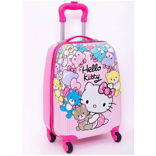 Умный чемодан  Impresa, ручная кладь, 27х44х21 см, 1.8 кг, розовый, фуксия