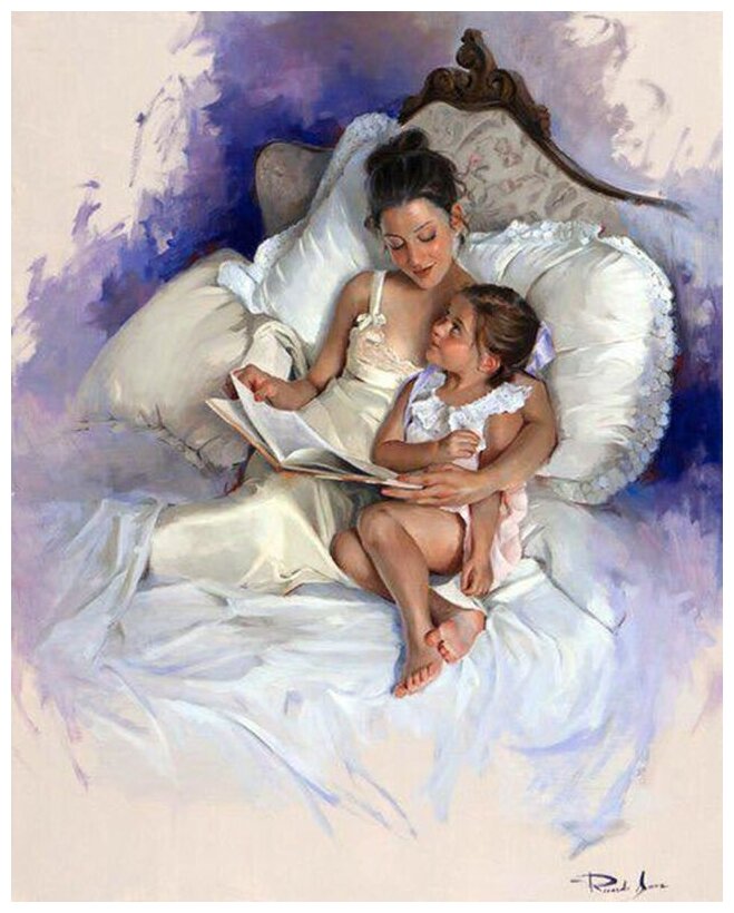 Картина мама и две дочки