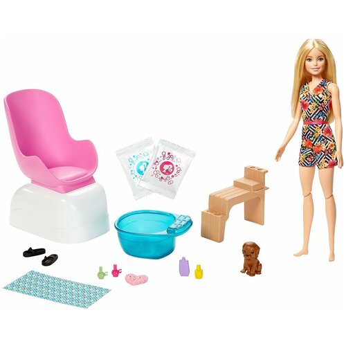 Игровой набор Barbie Набор для маникюра и педикюра GHN07