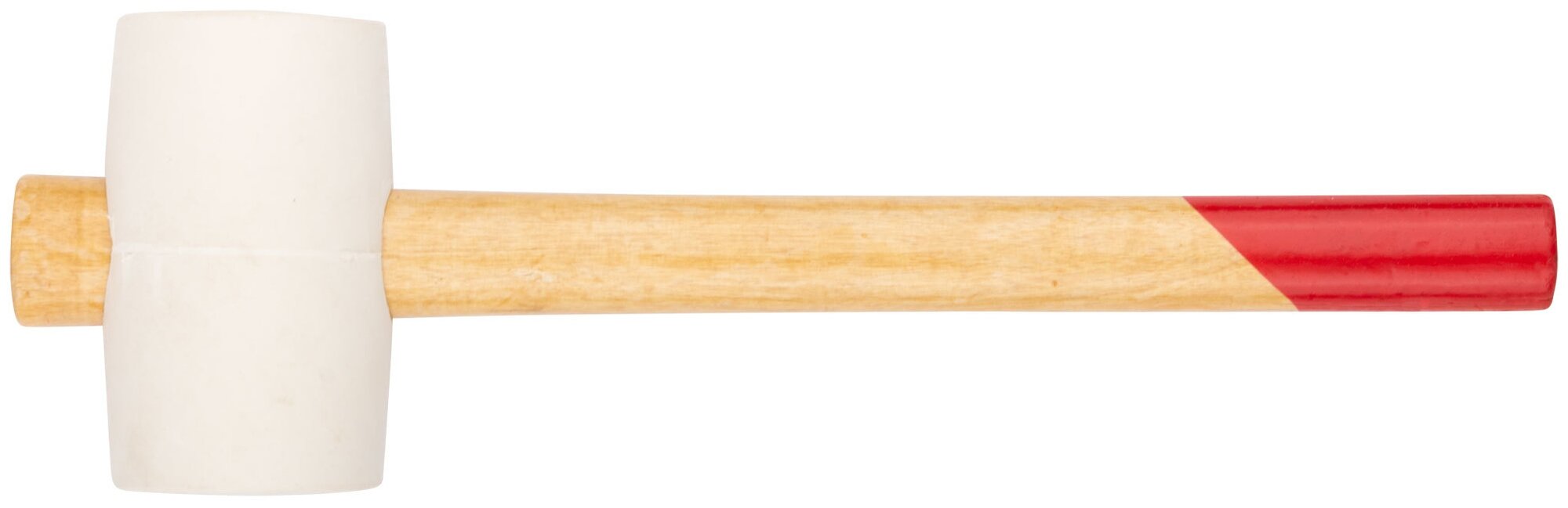 Киянка резиновая белая, деревянная ручка 50 мм ( 340 гр ) FIT 45332