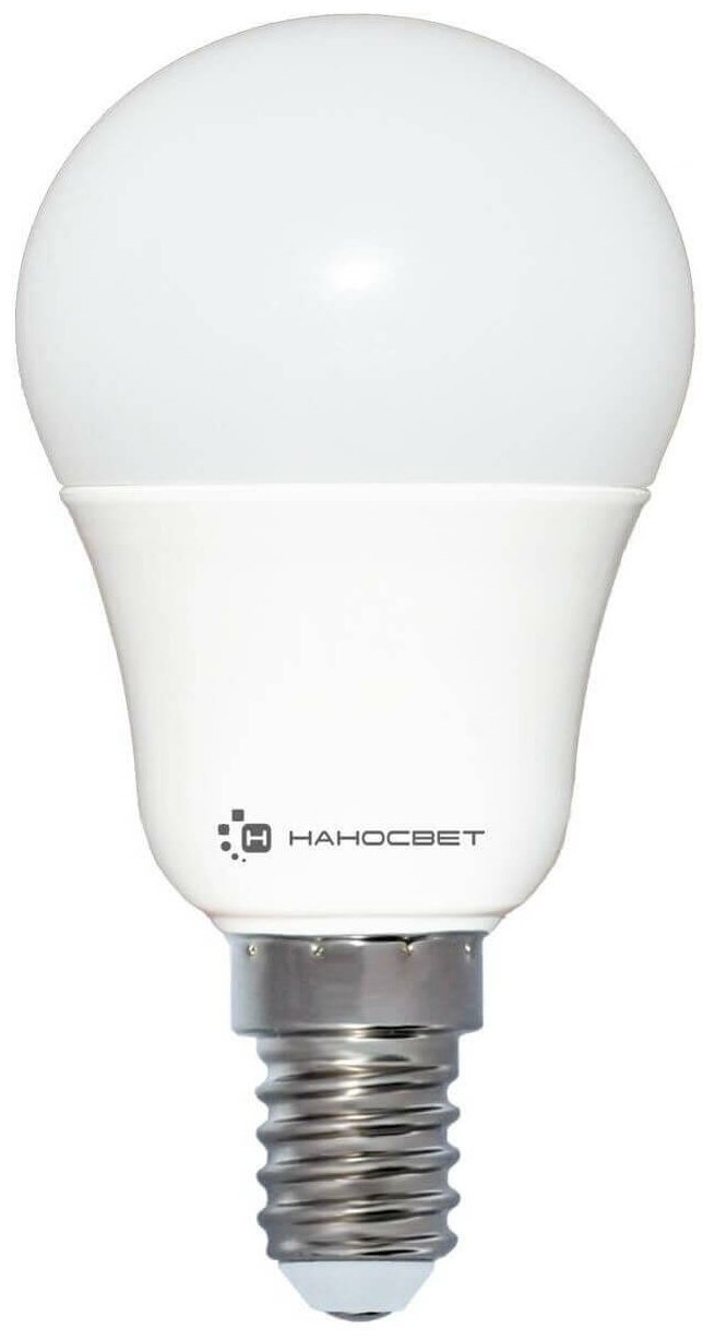 Светодиодная лампа Наносвет LE-P45-60/E14/940, 6,5Вт, E14, 220 град.,620Лм, 4000K, Ra > 90, L205
