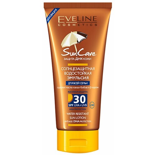 Eveline Солнцезащитная водостойкая эмульсия SPF30 Sun Care, 200мл