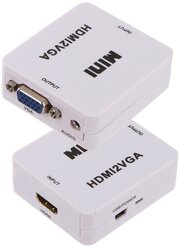 HDMI Переходник Конвертер HDMI - 3RCA черный адаптер, конвертор, преобразователь питание от USB
