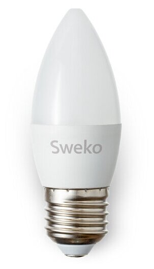Лампа LED С35 5Вт Е27 3000К Sweko 38466