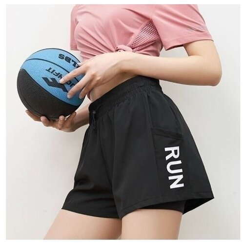 Спортивные женские шорты, черные 48-50 размер L