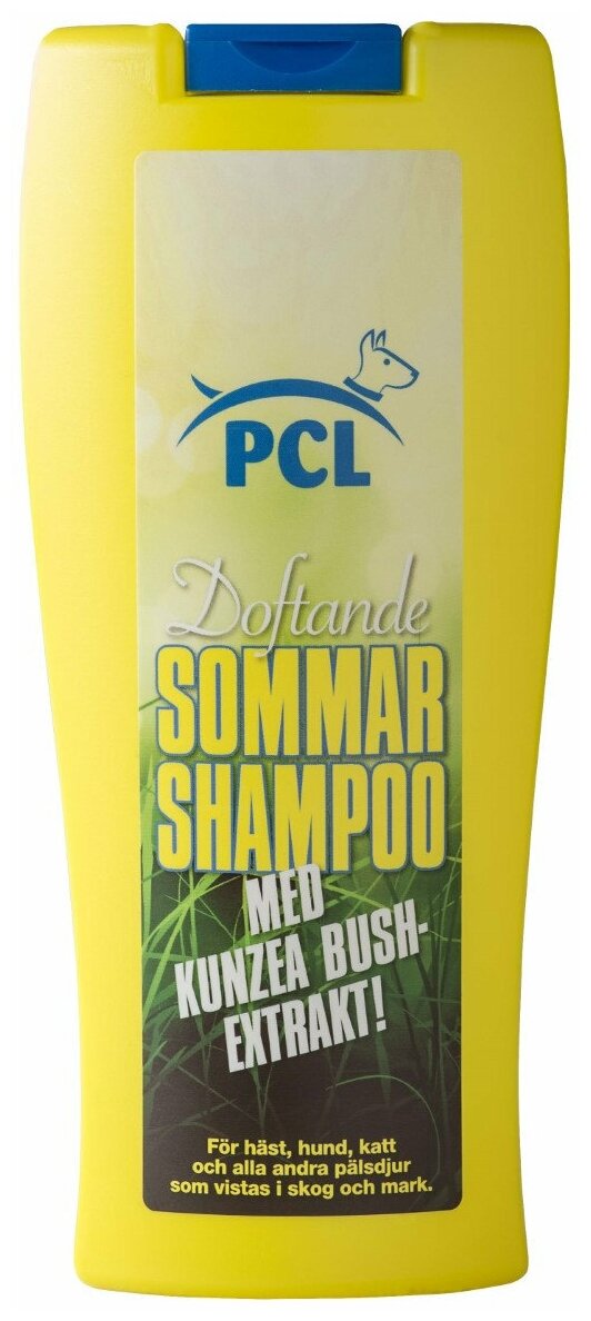 Летний антипаразитарный шампунь PCL Sommar Shampoo K9 (Швеция) от насекомых клещей и блох для собак кошек и лошадей 300 мл
