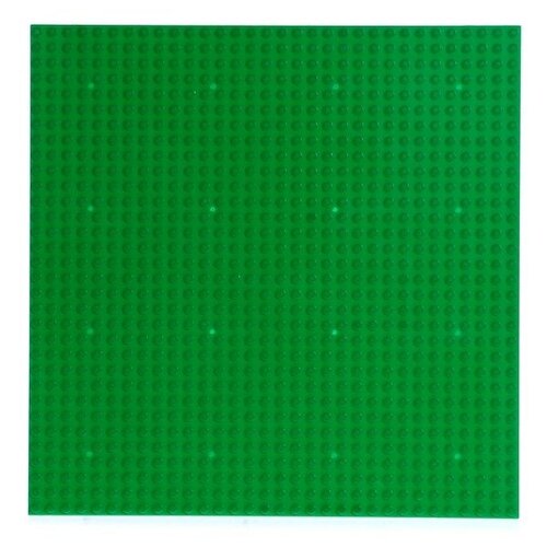 --- Пластина-основание для конструктора, 25,5 × 25,5 см, цвет зелёный