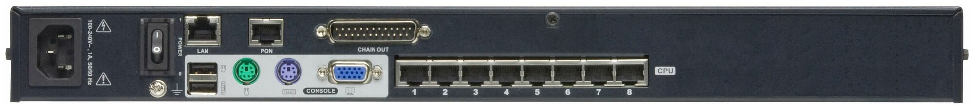 ATEN KH1508AI переключатель 8 Port Master View KVM Switch - фото №3