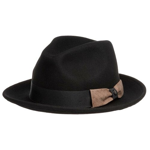 фото Шляпа федора stetson, шерсть, утепленная, размер 59, черный