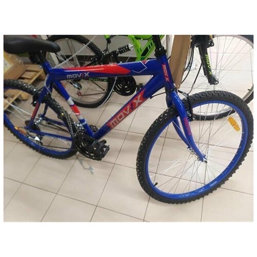 Велосипед для взрослых Movix, 26 радиус колес, 18 скоростей, горно-шоссейный, цвет синий