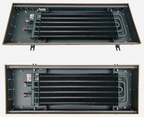 Изображение товара Внутрипольный конвектор Techno Power KVZ(12) 300-65-1200/Б с естественной конвекцией, окантовка цвет бронза, без решетки