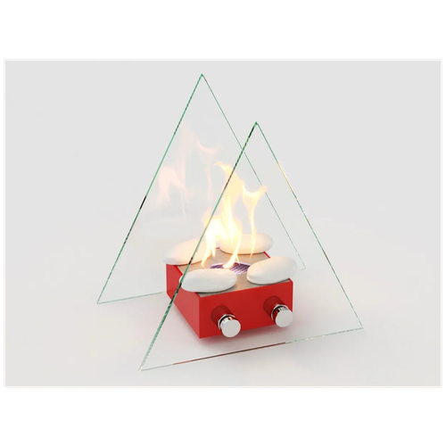 Биокамин настольный Lux Fire Вулкан (красный) биокамин настольный lux fire пикник s белый