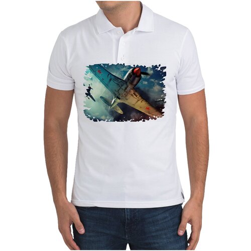 Рубашка- поло CoolPodarok Вар тандер (самолёты)