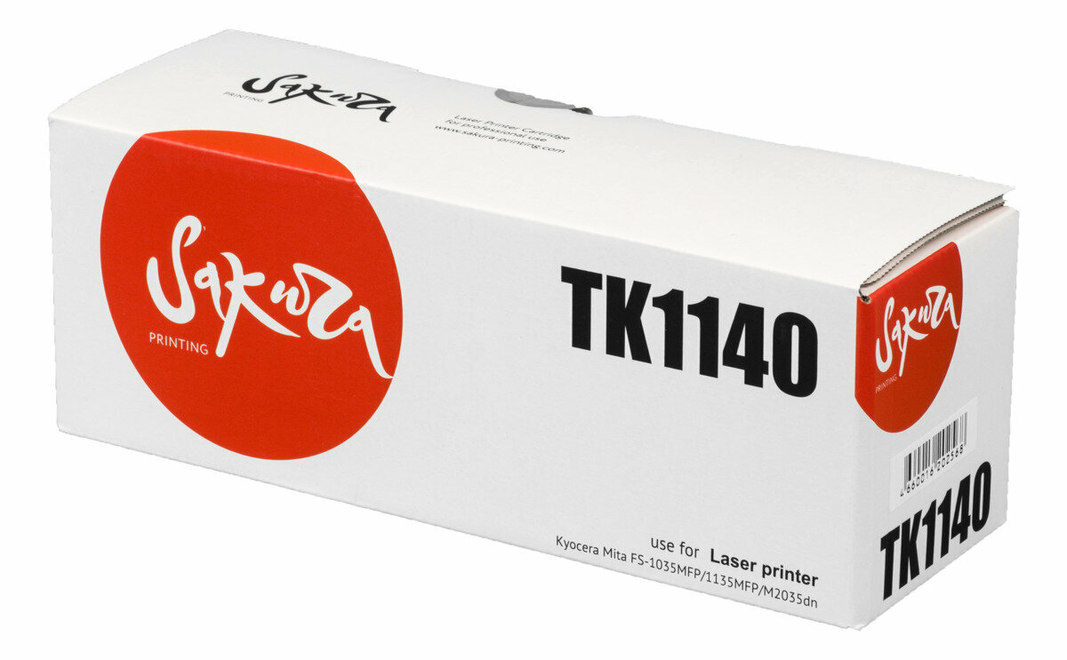 6 шт. Тонер-картридж лазерный Sakura TK-1140 черный до 7200 стр. для Kyocera (SATK1140)
