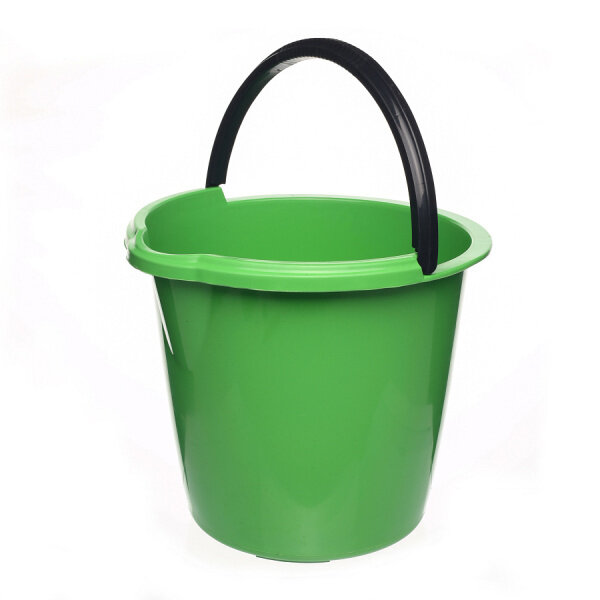 фото Ведро пищевое 10л «чудо» мерное со сливом зеленый