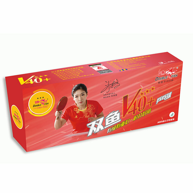 Мячи для настольного тенниса Double Fish 3* V40+ ITTF Plastic ABS x10, Orange